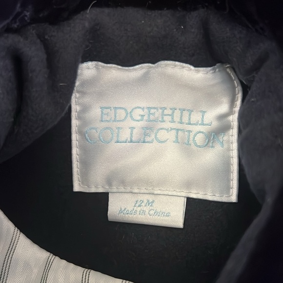 Edgehill Collection Baby Boy 12-24 Months Long Sleeve Button Front Dress Coat - Picture 10 of 11